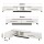 Artiss Extendable White TV Cabinet 190-260cm Entertainment Unit Fits up to 98" TVs 40kg Capacity 4 Drawers