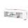 Artiss Entertainment Unit, Particle Board, 130cm, White, Modern TV Cabinet with Glass Shelves & Storage Solutions