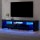 Artiss TV Cabinet Entertainment Unit 200cm Black High Gloss RGB LED Lights Storage Drawers Modern Furniture