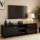 Artiss MAXI 160cm Black TV Cabinet Entertainment Unit with Storage, Honeycomb & Particle Board, Cable Management