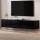 Artiss Floating Entertainment Unit TV Cabinet, High Gloss Black, 200cm, 3 Cabinets, Wall Mounted, 15mm Particleboard
