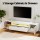 Artiss 180cm White TV Entertainment Unit with Storage Drawers, Cabinets, RGB LED Lights, High Gloss Finish, E1 Board