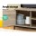 Artiss Entertainment Unit, Pine, 132cm, Oak/Black, Industrial TV Cabinet with Storage Drawers & Shelves
