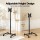 Artiss Universal Mobile TV Stand for 13-50" Screens, Adjustable Height, Steel Frame, Lockable Wheels, Black