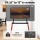 Artiss Wooden Floor Easel TV Stand, 32-75 Inch, Adjustable Height, Metal Frame with Wood Look Legs, Cable Management