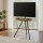 Artiss Swivel TV Stand 24-55 Inch Wooden Base, Adjustable Height, Steel Frame, Fits Universal VESA, Black Finish