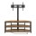 Artiss Corner TV Stand 32-70 inch with Mount Adjustable Swivel RGB LED Lights Built in Power Hub Black Walnut