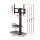 Artiss TV Floor Stand Mount Bracket for 32"-70" LED LCD, 2 Tiers, Adjustable Height, Swivel, Glass Base, Black