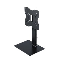 Artiss Universal Swivel TV Stand Bracket for 19-43 Inch TVs - Steel Frame, Tempered Glass Base, Adjustable Height & VESA