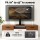 Artiss Universal Swivel TV Stand Bracket for 19-43 Inch TVs - Steel Frame, Tempered Glass Base, Adjustable Height & VESA