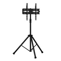 Artiss TV Tripod Stand for 32"-70" Screens, Adjustable Height, Steel Frame, 360° Swivel, Black, 45kg Capacity