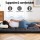 Giselle Bedding 10cm Japanese Floor Mattress Foldable Futon 135x200cm Washable Cover Black 25D Foam Support