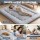 Giselle Bedding 10cm Japanese Floor Mattress Foldable Futon 135x200cm Portable Lightweight 25D Foam
