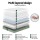 Giselle Bedding LEAF 25cm Memory Foam Mattress Double, Cool Gel, Charcoal Foam, Bamboo Cover, Zipped, Firm 7.0
