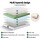 Giselle Bedding PURE 20cm Double Mattress Green Tea Memory Foam, 7-Zone, Cool Gel, Medium Firm, Washable Cover