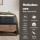 Giselle 16cm Hybrid Bonnell Double Mattress with Artiss Industrial Metal Bed Frame Set Black Dark Wood