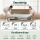 Giselle Bedding 20cm Double Mattress - Mint Series, Green Tea Foam, Euro Top, Bamboo Fabric, Medium-Firm Support
