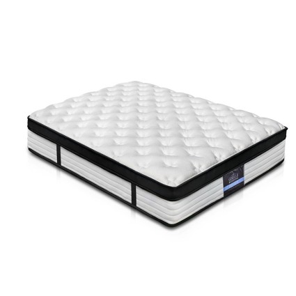 Giselle Bedding 31cm Euro Top Double Mattress, 5 Zone Pocket Spring, High Density Foam, Medium Firm, Hypoallergenic