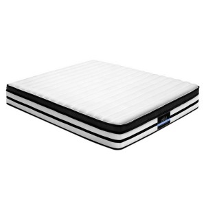 Giselle Bedding 27cm Euro Top Double Mattress - Plush, Medium Firmness, 5 Zoned Pocket Springs, High Density Foam
