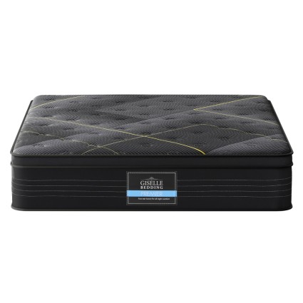 Giselle Bedding 35cm Double Mattress - Bamboo Charcoal, Medium-Firm Euro Top, Pocket Spring, Breathable Fabric