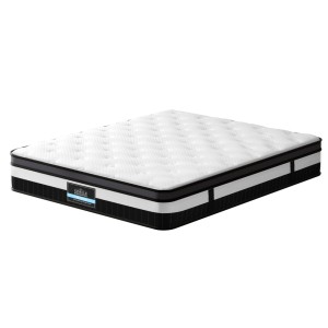 Giselle Bedding Breeze Series 30cm Double Mattress, Euro Top, Medium Firm, Pocket Spring, Hypoallergenic, White
