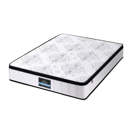 Giselle Bedding Verve 30cm Euro Top Double Mattress - Pocket Spring, Medium Firm, High Density Foam, Breathable Fabric