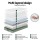 Giselle Bedding LEAF 25cm Memory Foam Mattress King Single, Dual Layer, Charcoal Gel, Bamboo Cover, Firm 7.0 Support