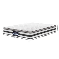 Giselle Bedding 21cm Pillow Top Mattress King Single, Medium Firm, Bonnell Spring, Hypo-allergenic, Breathable