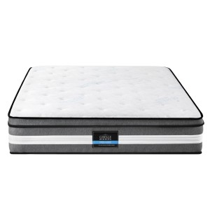 Giselle Bedding 30cm King Mattress: Gel Foam, 3-Zone Pocket Spring, Seaqual Fabric, Euro Top, Medium-Firm Support