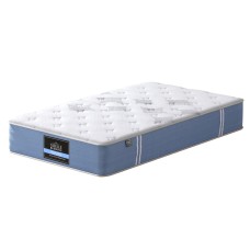 Giselle Bedding Snow Series 25cm King Single Mattress – Medium Firm, Bamboo Euro Top, Pocket Springs, 5-Year Warranty