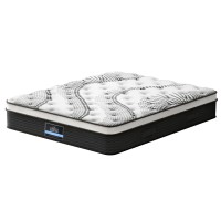 Giselle Bedding Como Series Euro Top Mattress, 32cm Thick, Super King, 5 Zoned Pocket Springs, Medium Firm, Luxury Sleep