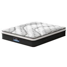 Giselle Bedding Como Series Euro Top Mattress, 32cm Thick, Super King, 5 Zoned Pocket Springs, Medium Firm, Luxury Sleep