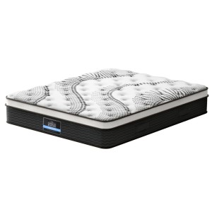 Giselle Bedding Como Series Euro Top Mattress, 32cm Thick, Super King, 5 Zoned Pocket Springs, Medium Firm, Luxury Sleep