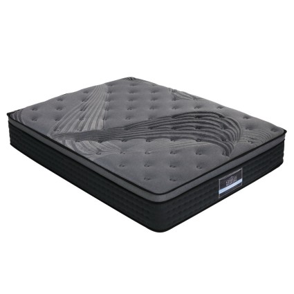 Giselle Bedding Alanya Series 34cm King Mattress - Bamboo Cover, Euro Top, Medium Firm, 5 Zoned Pocket Springs