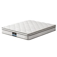 Giselle Bedding Elysium King Size Mattress: 22cm Medium-Firm Euro Top, Velvet Fabric, Pocket Spring, Hypo-Allergenic
