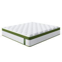 BedStory 34cm King Latex Hybrid Mattress - Medium Firm, 5-Zone Support, Breathable Cover, CertiPUR-US Certified