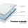 Giselle Bedding Memory Foam Mattress Topper Queen 7-Zone 5cm, Bamboo Cover, Washable, Contoured, Breathable