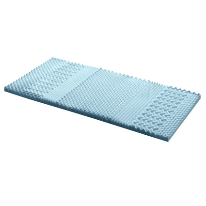 Giselle Bedding 7-Zone Memory Foam Mattress Topper Single - 5cm Thick, Bamboo Cover, Visco Elastic, Breathable Design