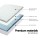 Giselle Bedding Queen Memory Foam Mattress Topper 8cm - 7-Zone Design, Visco Elastic Foam, Bamboo Cover