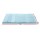 Giselle Bedding Memory Foam Mattress Topper King Single 8cm 7-Zone, Bamboo Cover, Open Cell, Washable, Blue