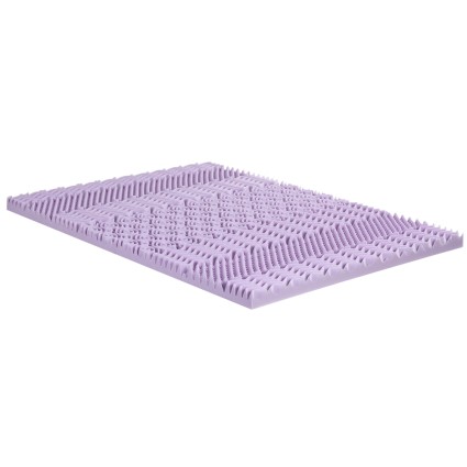 Giselle Bedding King 8cm Memory Foam Topper - Lavender Infused, 7-Zone Support, Bamboo Cover, Egg Crate Design