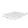 Giselle Bedding Memory Foam Mattress Topper Single 8cm 7-Zone Airflow Pad, Visco Elastic, Removable Cover, White