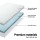 Giselle Bedding King Size 10cm Memory Foam Mattress Topper with Cool Gel & Bamboo Cover for Enhanced Comfort