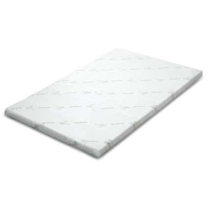 Giselle Bedding Double Memory Foam Mattress Topper with Cool Gel, Bamboo Cover, 5cm Thick - Enhanced Comfort