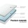 Giselle Bedding King Memory Foam Mattress Topper 8cm - Cool Gel, Bamboo Cover, Motion Control, Eco-Friendly