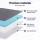 Giselle Bedding 8cm King Memory Foam Mattress Topper Gel Dual Layer Bamboo Cover Pressure Relief Cooling Comfort