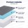 Giselle Bedding 8cm Memory Foam Mattress Topper Single, Gel Dual Layer, Bamboo Cover, Cooling, Washable, Support