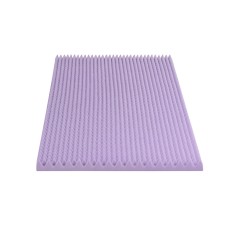 Giselle Bedding 5cm Lavender Infused Memory Foam Mattress Topper, King Single - Breathable Egg Crate Design for Comfort