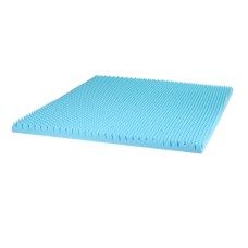 Giselle Bedding 8cm Gel Memory Foam Mattress Topper Double, Egg Crate Bamboo Cover, Pressure Relief, Breathable