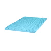 Giselle Bedding 8cm Gel Memory Foam Mattress Topper King Single, Bamboo Cover, Egg Crate, Pressure Relief, Cooling